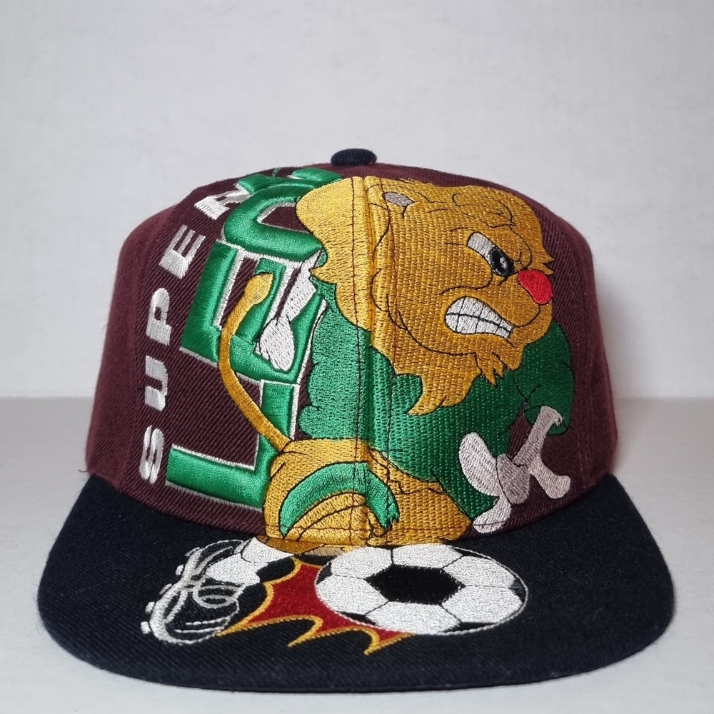 Vintage 90s Mexico Leon Futbol Soccer Club Team Hat Cap Strapback 🔥